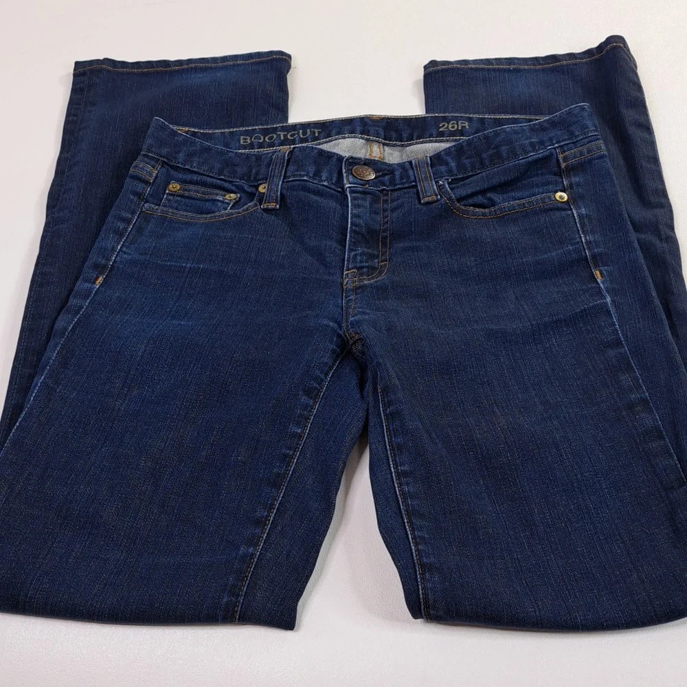J. Crew Low Rise  Bootcut Blue Jeans Size 26R - Picture 4 of 16
